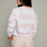 Allegra Terry Striped Sweatshirt