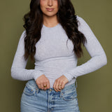 Sullivan Organic Rib Tee - Gray