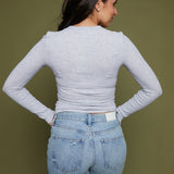 Sullivan Organic Rib Tee - Gray