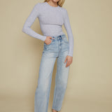 Blake High Rise Barrel Jeans - Clever