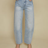 Blake High Rise Barrel Jeans - Clever