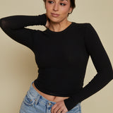 Sullivan Organic Rib Tee - Black