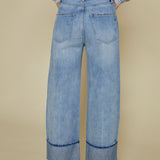 Carson Cuffed Straight Leg Jeans - Abroad Vintage
