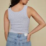 Jada Organic Rib Tank - Gray