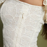 Frances Eyelet Button Front Tank