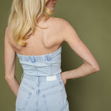 Dallas Barrel Leg Denim Jumpsuit