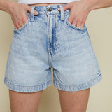 Mimi Denim High Rise A-Line Shorts - Berkeley