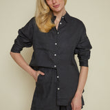 Terri Linen Lounge Button Down