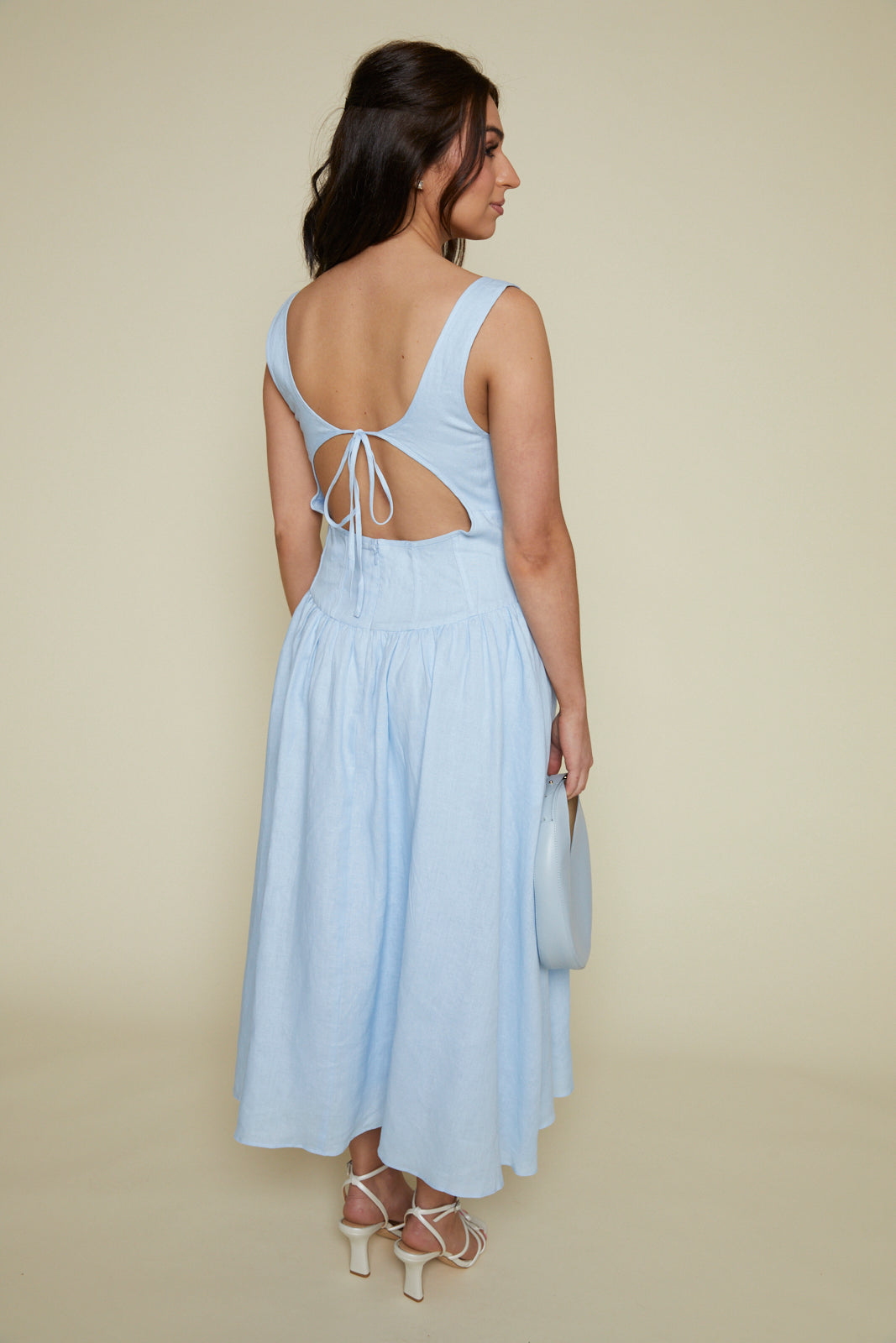 Willa Linen Drop Waist Midi Dress No. 14 Willa Linen Drop Waist Midi Dress No. 14