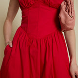 Justine Corset Midi Dress