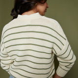 Renata Striped Knit Cardigan