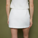 Joanna Bow Embellished Mini Skirt - White