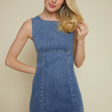 Gretchen Sleeveless Denim Mini Dress