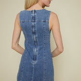 Gretchen Sleeveless Denim Mini Dress