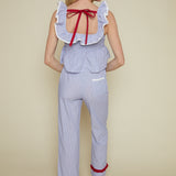 Marcella Ruffle Striped Pants