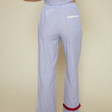 Marcella Ruffle Striped Pants