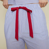 Marcella Ruffle Striped Pants