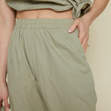 Lucinda Elastic Waist Pleated Pants