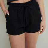 Rue Gauze Drawstring Shorts