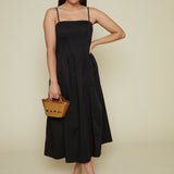 Naomi Pleated Midi Dress