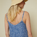 Capri Ditsy Floral Flared Jumpsuit