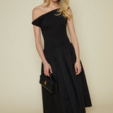 Angie Mixed Media Midi Dress