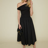 Angie Mixed Media Midi Dress