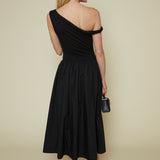 Angie Mixed Media Midi Dress