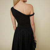 Angie Mixed Media Midi Dress