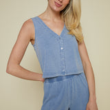 Dixie Jersey Short - Medium Indigo