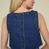 Nara Cropped Denim Top