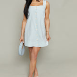 Briar Scalloped Button Front Dress