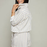 Marcella Striped Button Up