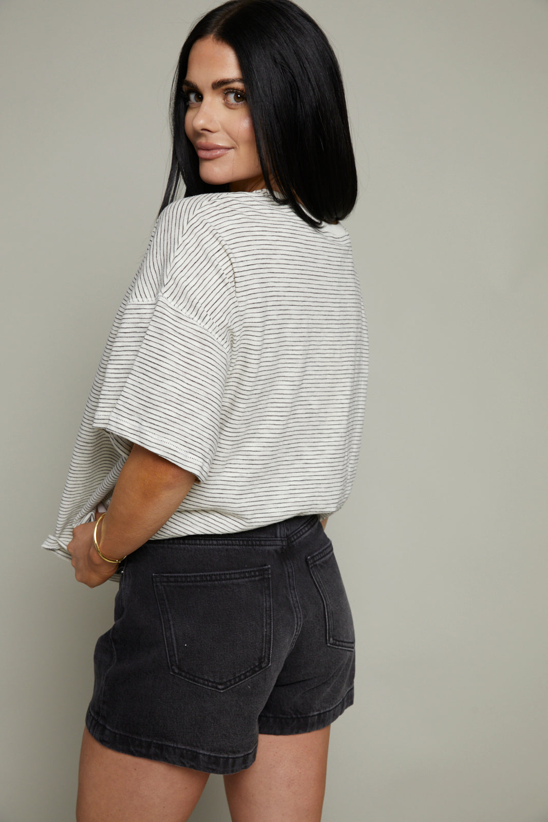 Megan Oversized Striped Top