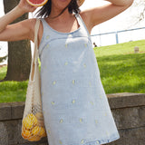 Posie Lemon Embroidered Denim Dress