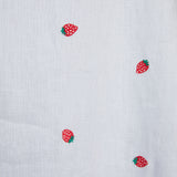 Juniper Strawberry Embroidered Linen Dress