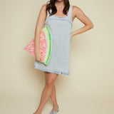 Posie Lemon Embroidered Denim Dress