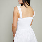 Juno Pleated Square Neck Romper