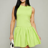 Zena Peplum Knit Mini Dress