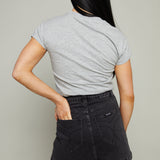Greta Embellished Eyelet Denim Mini Skirt