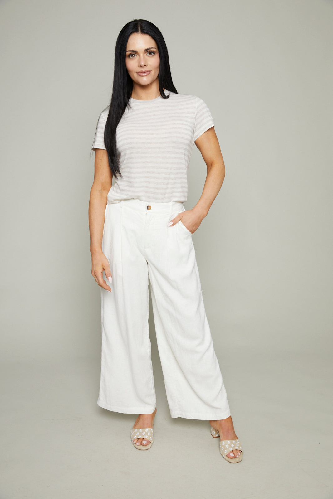 Aleta Airy Striped Tee