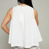 Antoinette Draped Top - White