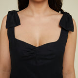 Marla Bow Detail Midi Dress