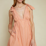 Helene Striped Mini Dress