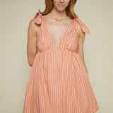 Helene Striped Mini Dress