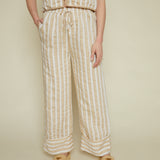 Alexis Drawstring Striped Pants