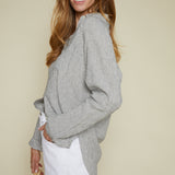 Twyla Striped Linen Button Down - Sea Salt