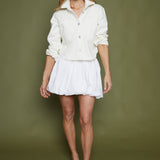 Mischa Cropped Denim Jacket - Off White