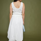 Mindee Eyelet Bubble Hem Maxi Skirt