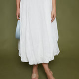 Mindee Eyelet Bubble Hem Maxi Skirt